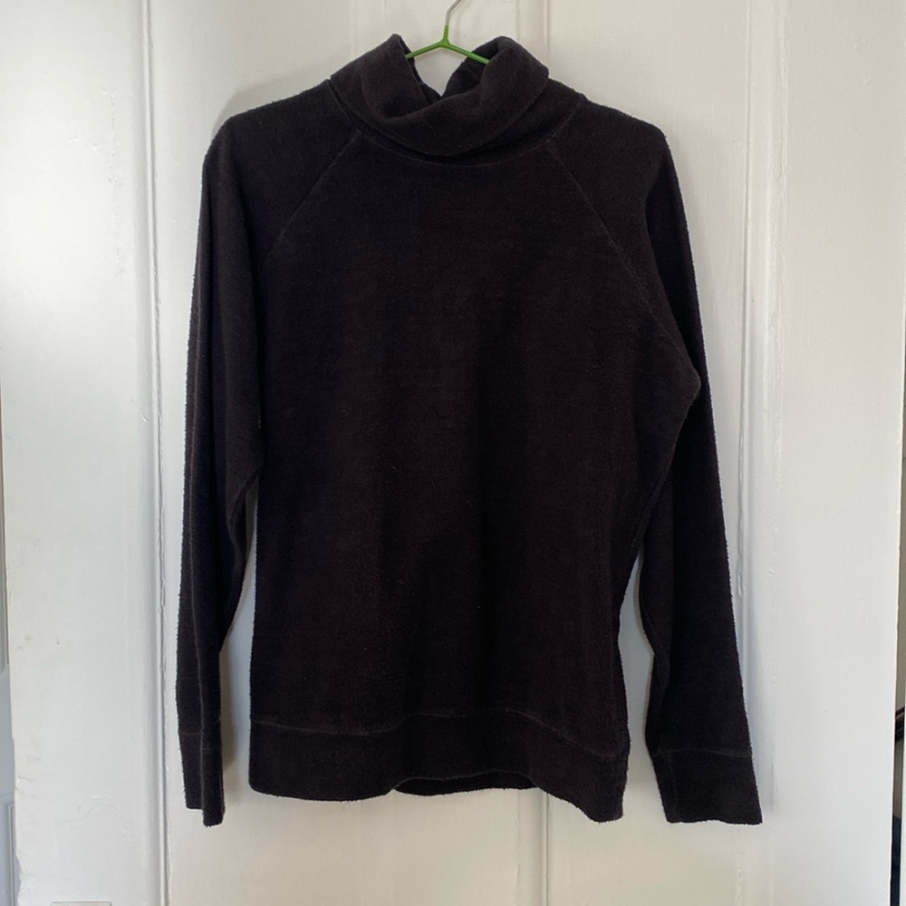 Funnel neck sweatshirt xs faded black